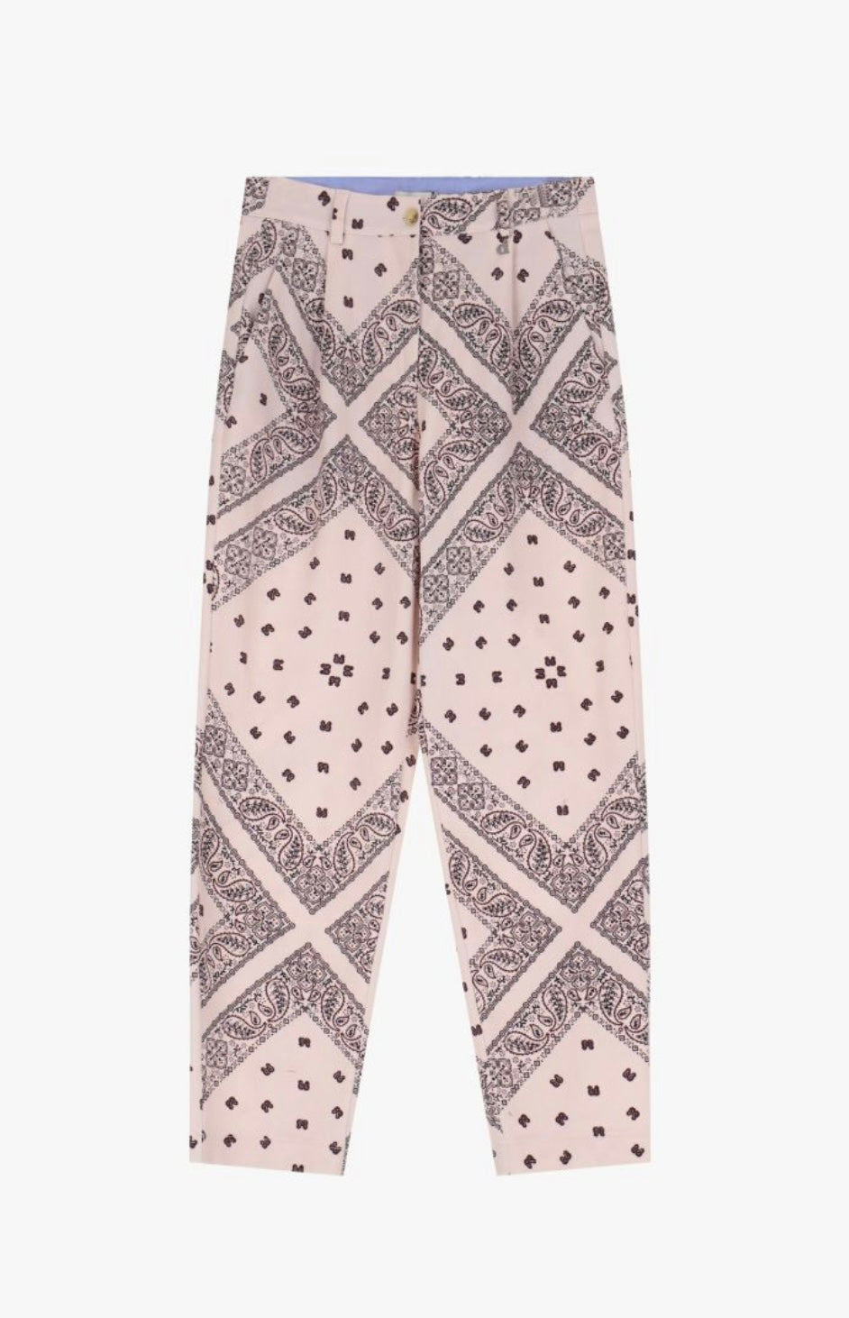 Pantaloni chino stampa foulard