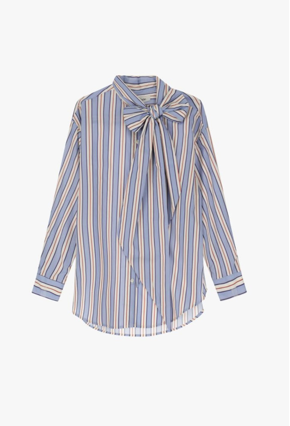 Camicia con fiocco e righe
