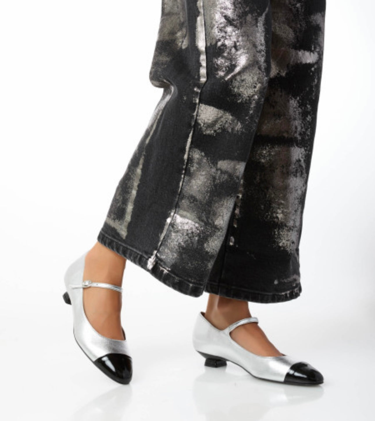 Mary Jane In Pelle Laminata Alexandra