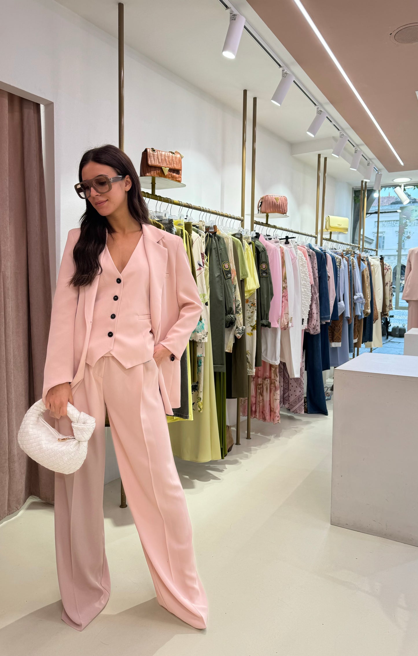 Gilet rosa completo