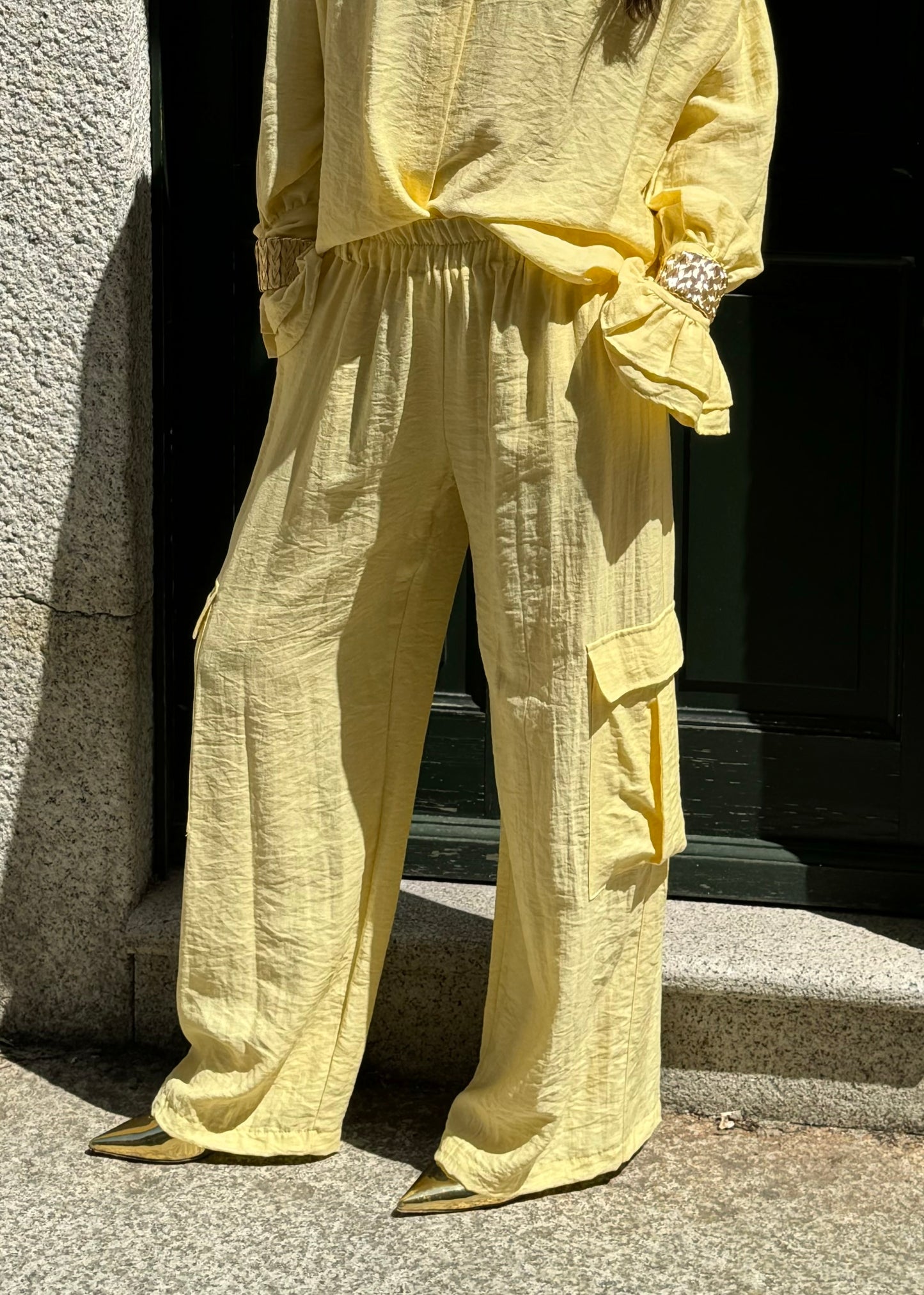 Pantalone cargo morbido