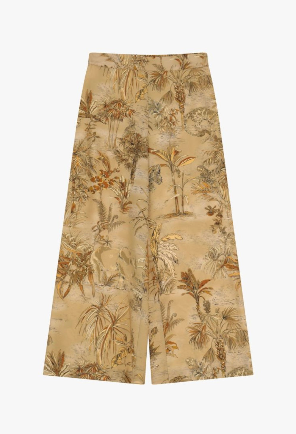 Pantaloni palazzo fantasia vita alta