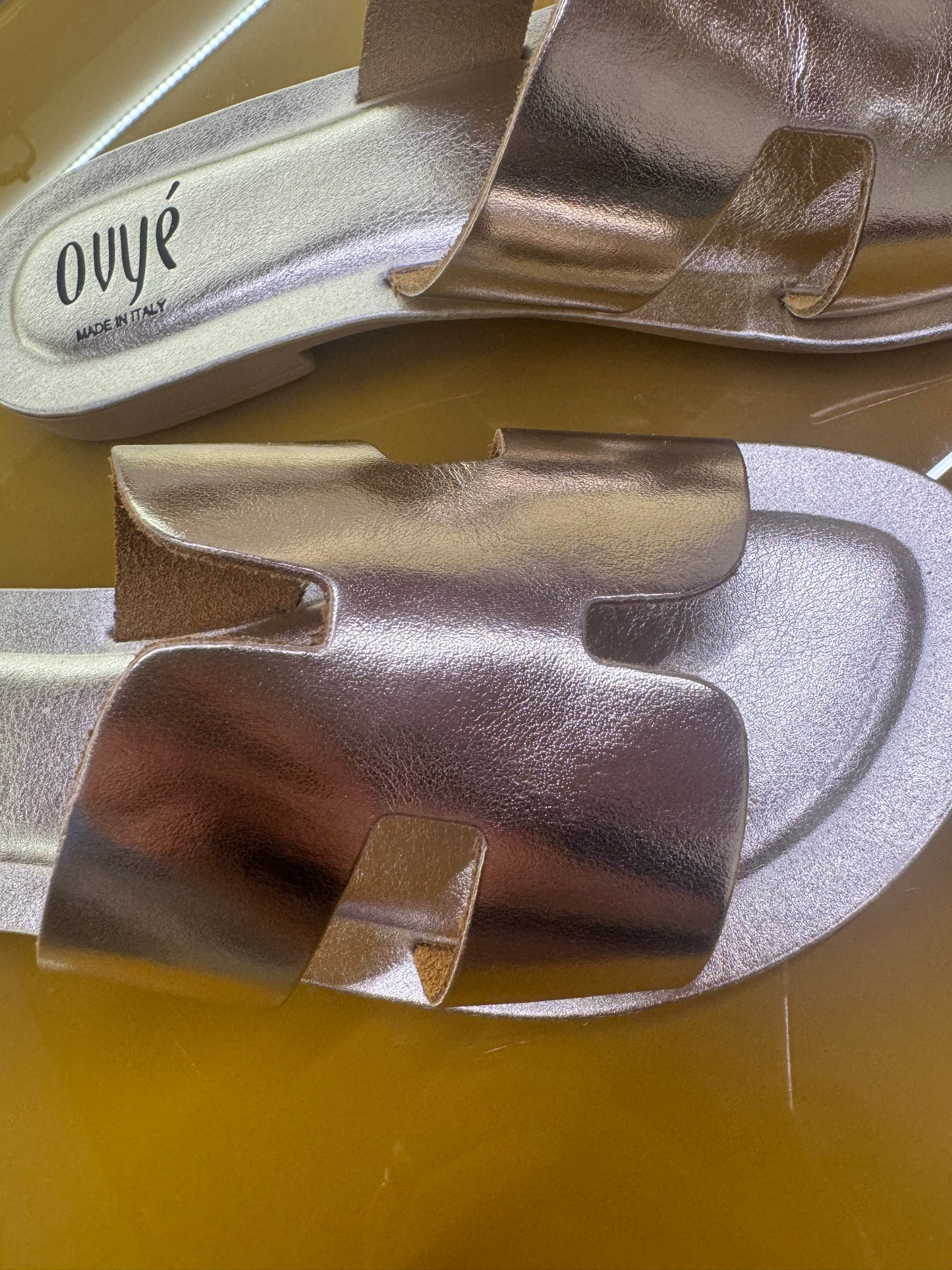 Sandali slipper oro