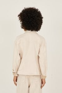 Giacca delavé in cotone