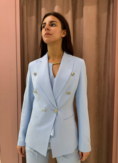Giacca tailleur azzurro