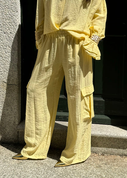 Pantalone cargo morbido