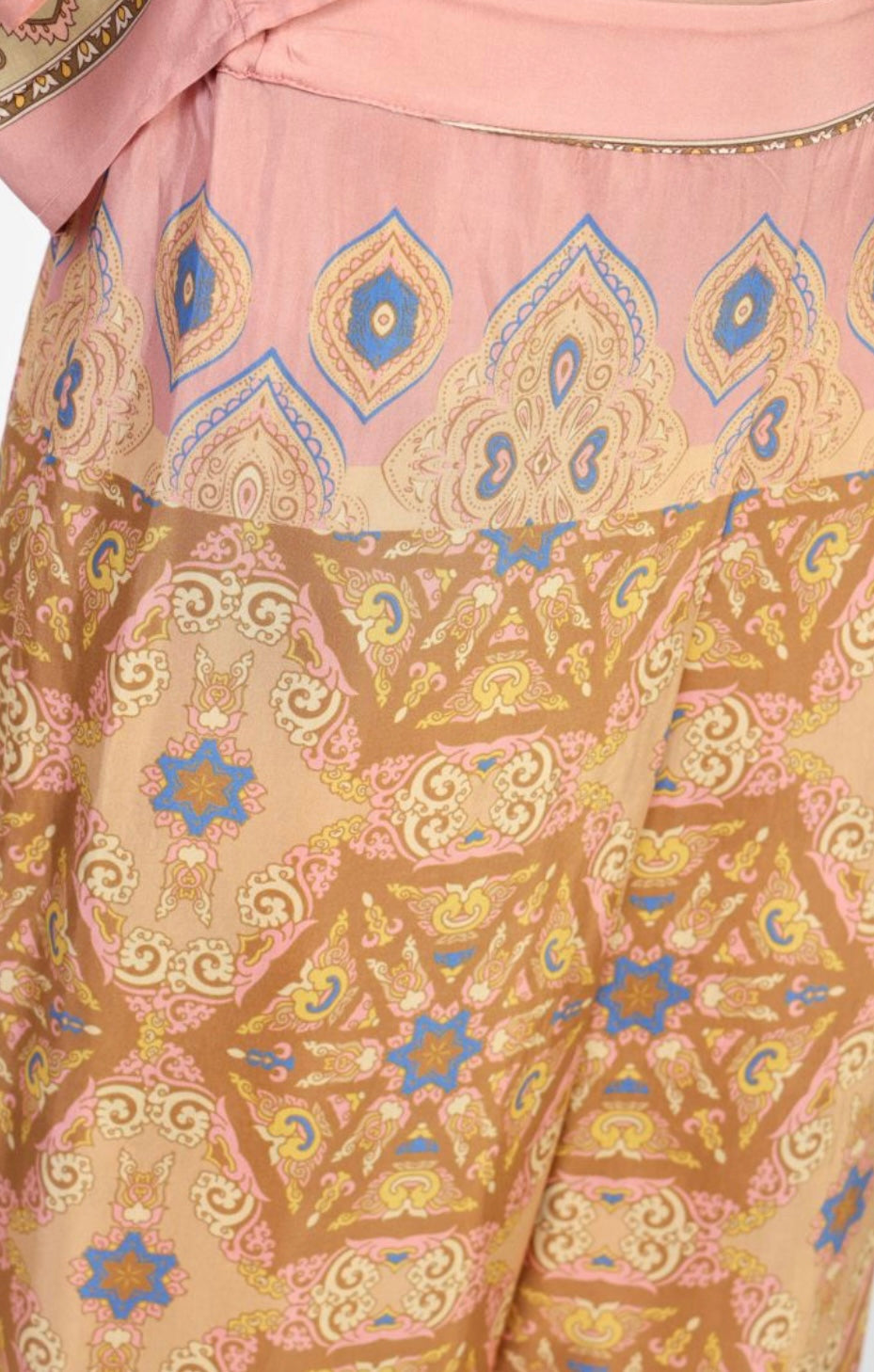 Pantaloni ampia stampa geometrica