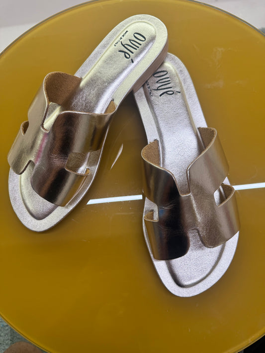 Sandali slipper oro